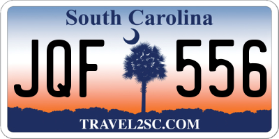 SC license plate JQF556