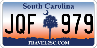 SC license plate JQF979