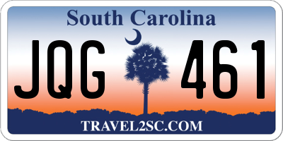 SC license plate JQG461