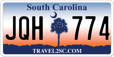 SC license plate JQH774