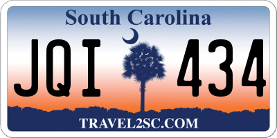 SC license plate JQI434