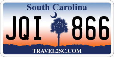 SC license plate JQI866