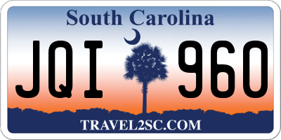 SC license plate JQI960