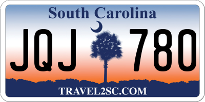 SC license plate JQJ780