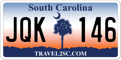 SC license plate JQK146