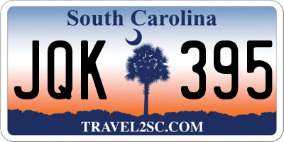 SC license plate JQK395