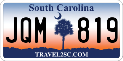 SC license plate JQM819