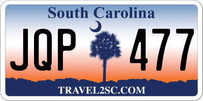 SC license plate JQP477