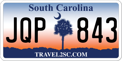 SC license plate JQP843