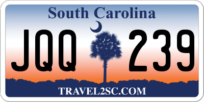 SC license plate JQQ239