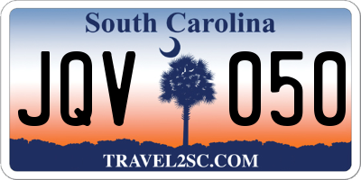 SC license plate JQV050