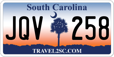SC license plate JQV258