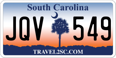 SC license plate JQV549