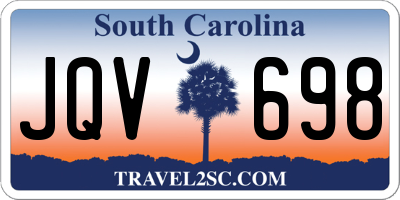 SC license plate JQV698