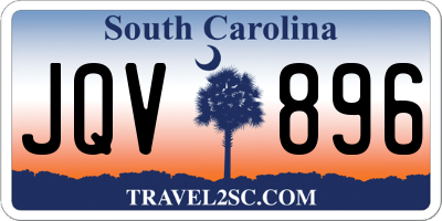 SC license plate JQV896