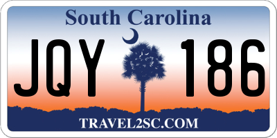 SC license plate JQY186
