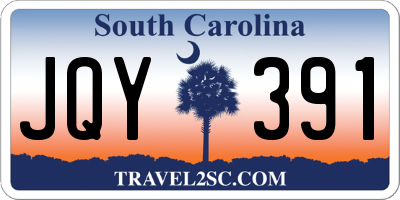 SC license plate JQY391