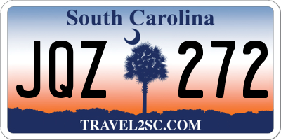 SC license plate JQZ272