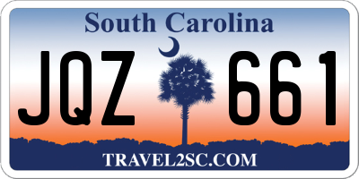 SC license plate JQZ661