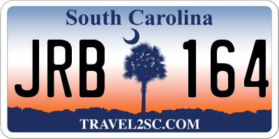 SC license plate JRB164