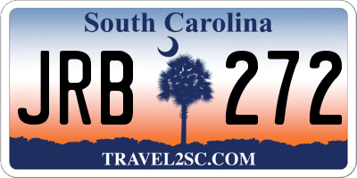 SC license plate JRB272