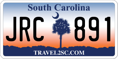 SC license plate JRC891