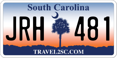 SC license plate JRH481