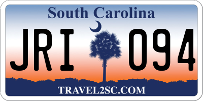 SC license plate JRI094