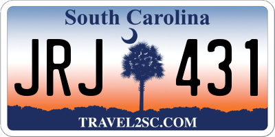 SC license plate JRJ431