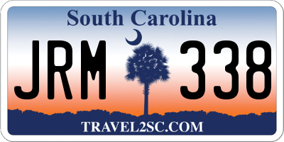 SC license plate JRM338