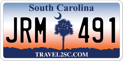 SC license plate JRM491