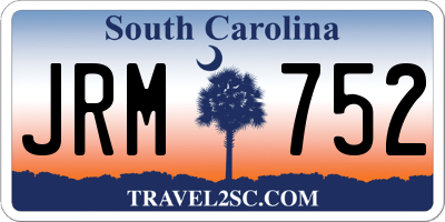 SC license plate JRM752