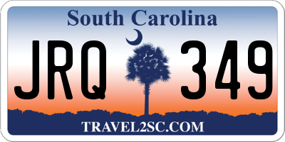 SC license plate JRQ349