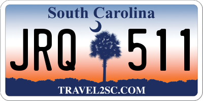 SC license plate JRQ511
