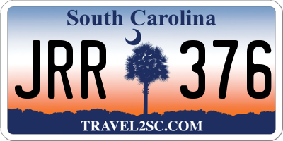 SC license plate JRR376