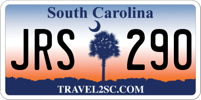 SC license plate JRS290
