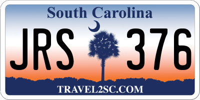 SC license plate JRS376