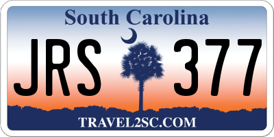 SC license plate JRS377