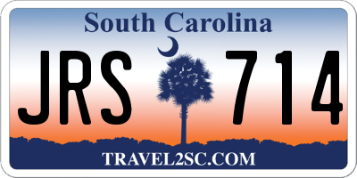 SC license plate JRS714
