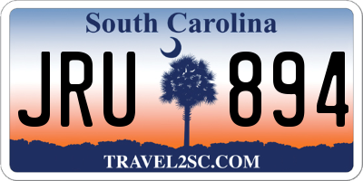 SC license plate JRU894