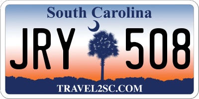 SC license plate JRY508