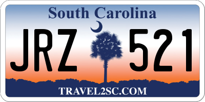 SC license plate JRZ521
