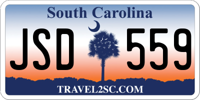 SC license plate JSD559