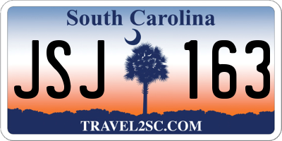 SC license plate JSJ163