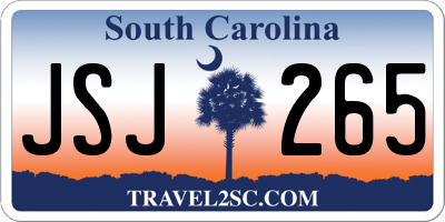 SC license plate JSJ265