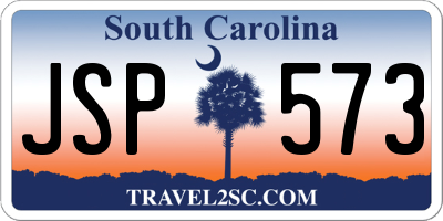 SC license plate JSP573