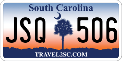 SC license plate JSQ506