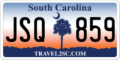 SC license plate JSQ859