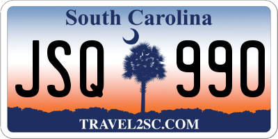 SC license plate JSQ990