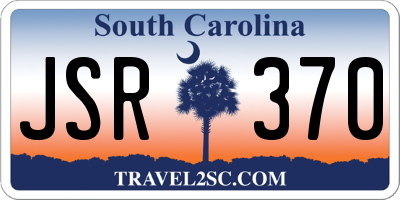 SC license plate JSR370